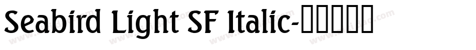 Seabird Light SF Italic字体转换